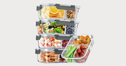 Taimasi Glass Food Storage Container Set