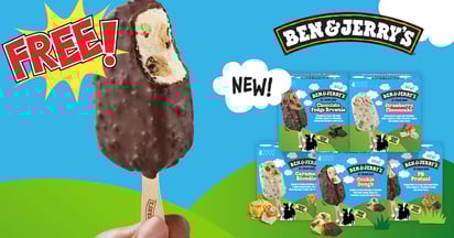 Ben & Jerry's Free Ice Cream Bars