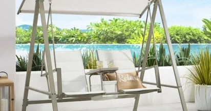 Mainstays Dashwood Steel Canopy Porch Swing