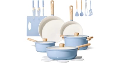 Carote 24-Piece Ceramic Cookware Set