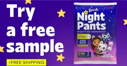 Rascals Night Pants Free Sample Social
