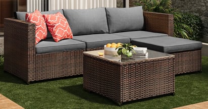 Wicker Modular Patio Set at Wayfair