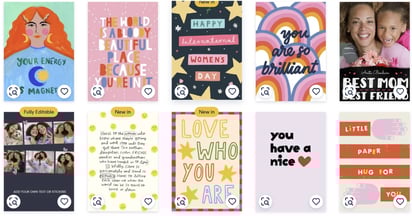 Moonpig International Women's Day Greeting Card