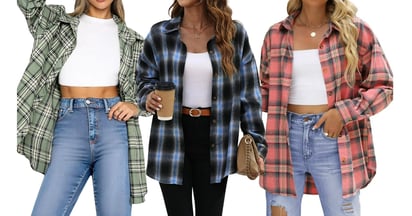 Fantaslok Plaid Flannel Women’s Shirt at Walmart