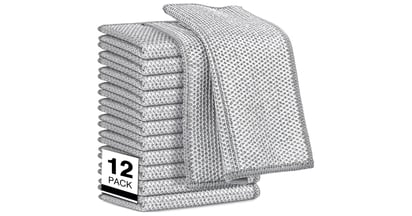 Non Scratch Wire Dishcloths 12-Pack on Amazon