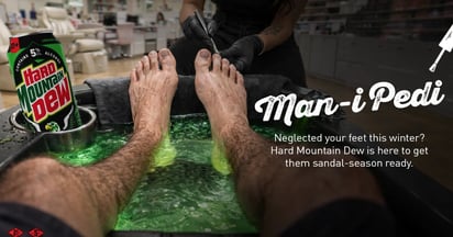 Hard Mountain Dew Free Mani Pedi