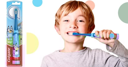 Colgate Kids Powered Vibrating Toothbrush Bluey