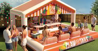 White Claw CLAWTAILS Inflatable Pool Lounger