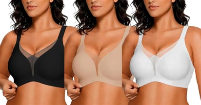 Wireless Jelly Push-Up Bras on Amazon