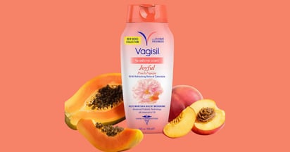 Social Vagisil Joyful Peach Papaya Feminine Wash