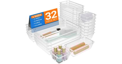 32-Piece Drawer Organizer Set on Amazon