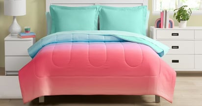 Your Zone 7-Piece Rainbow Polyester Bedding Set