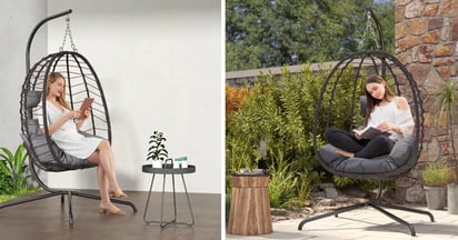 Egg Chair with Stand at Walmart