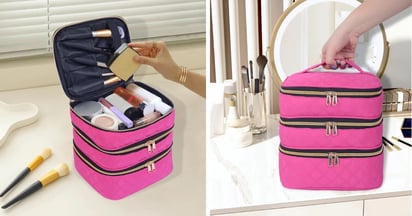 Three Layer Travel Makeup Bag