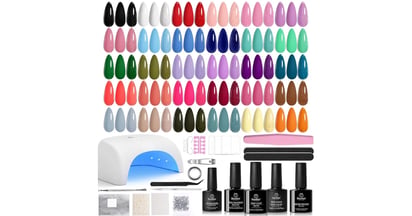 Beetles Gel Nail Polish Kit with U V Light