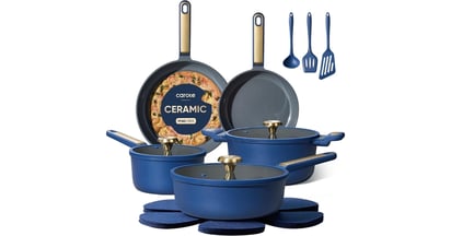 CAROTE Ceramic Cookware Set on Amazon