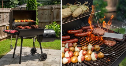 Char-Griller Barrel Pro Charcoal Barrel Grill