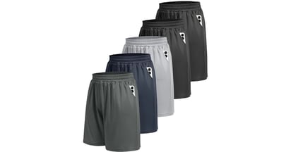 5-Pack Athletic Gym Mens Shorts on Amazon