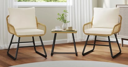 Yaheetech 3-Piece Patio Bistro Set on Amazon