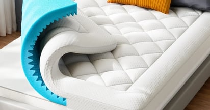 Perlecare 4 Inch Queen Mattress Topper