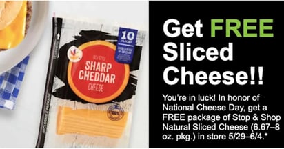 Stop & Shop Free Sliced Cheese