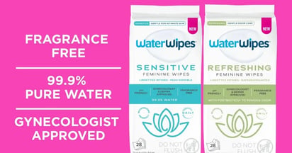 Social WaterWipes Feminine Wipes