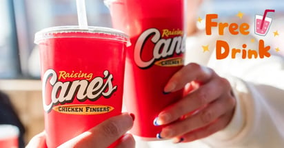 Raising Canes Free Drinks
