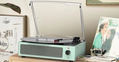 3-Speed Vinyl Record Player on Amazon
