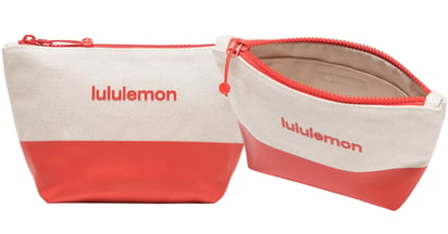 Lululemon Mini Wordmark Canvas Pouch