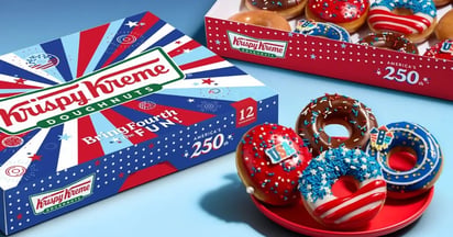 Krispy Kreme Fourth of July Collection Donut