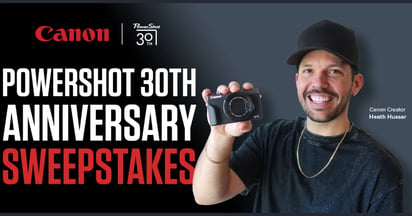 Canon PowerShot 30th Anniversary Sweepstakes