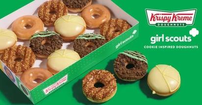 Krispy Kreme Girl Scouts Cookie Collection Donut
