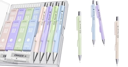 Mechanical Pencil Set with Case at Amazon