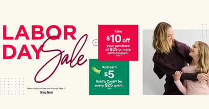 Kohl's labor day sale