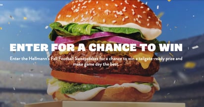 Hellmann’s Fall Football Sweepstakes