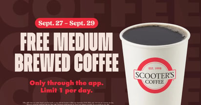 Scooters Free Coffee