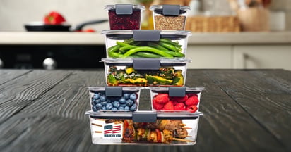 Rubbermaid Brilliance 14-Piece Set on Amazon