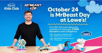 Lowes Mrbeast day