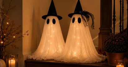 2-Pack Halloween Ghost Decor Set on Amazon