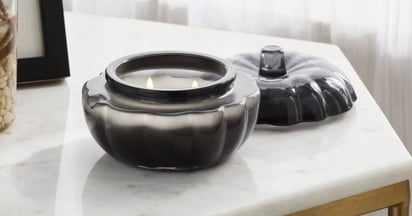 2-Wick Small Pumpkin Halloween Jar Candle