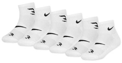 Nike 3BRAND Kids Core Ankle Socks 6-Pack