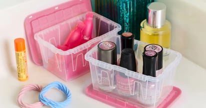 Clear Mini Storage Tote at Lowe's