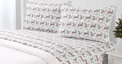 Holiday Printed Microfiber 3-Piece Sheet Set