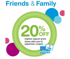 Walgreens Friends & Family Event
