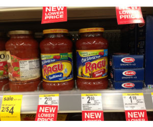 Ragu Pasta Sauce at Walgreens