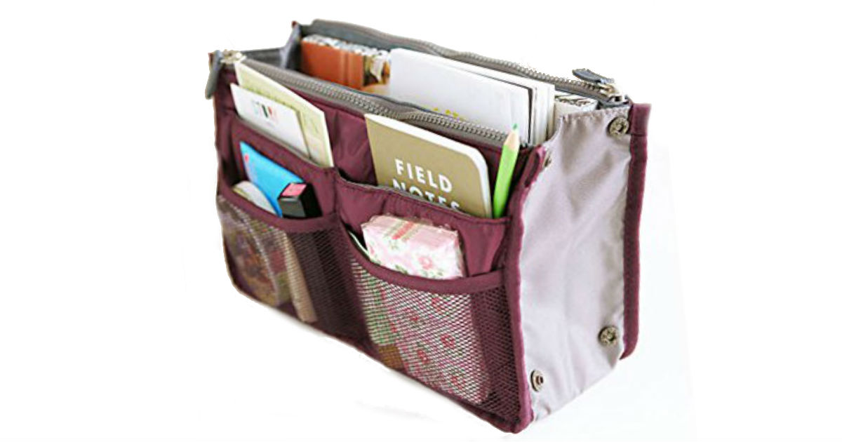 Bag Organizer Only $2.70 Shipped, Perfect for Coupons & Makeup