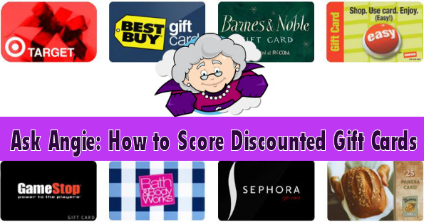 Ask Angie: How to Score Discounted Gift Cards 
