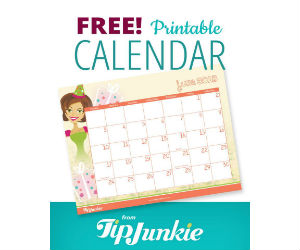 Calendar from Tip Junkie