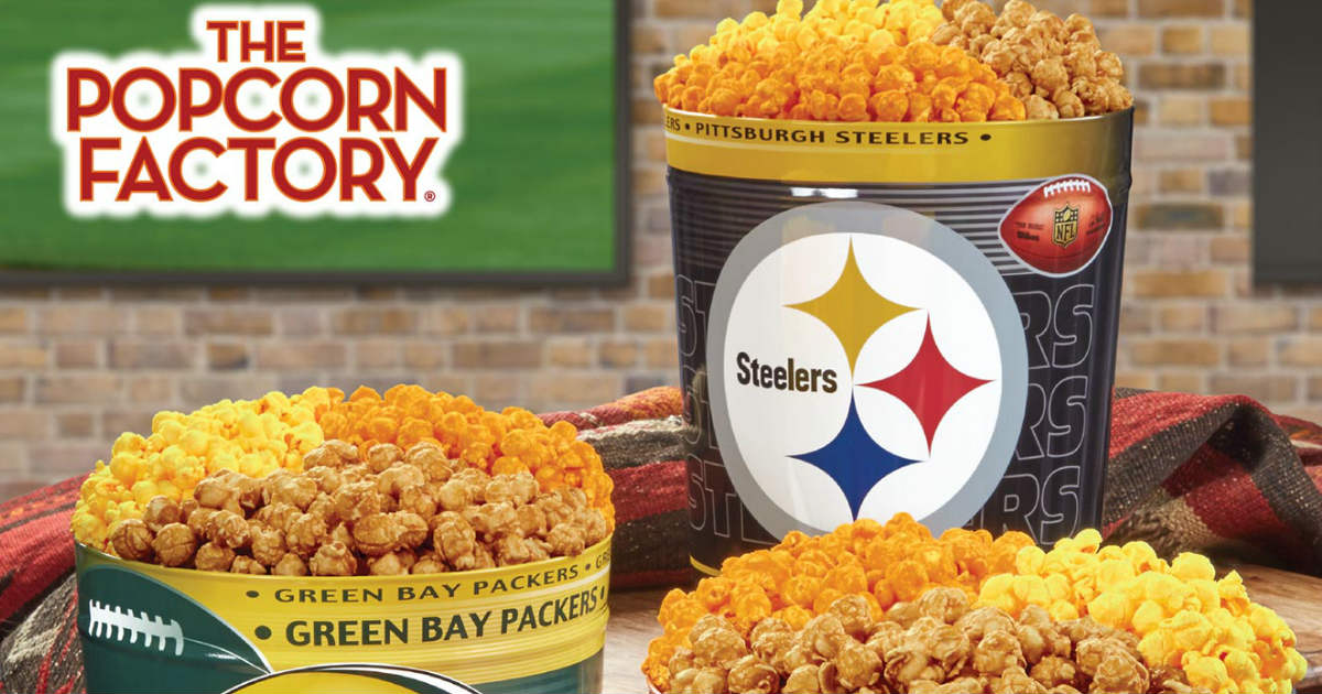 Win a Popcorn Factory NFL Tin worth 45 Free Sweepstakes, Contests