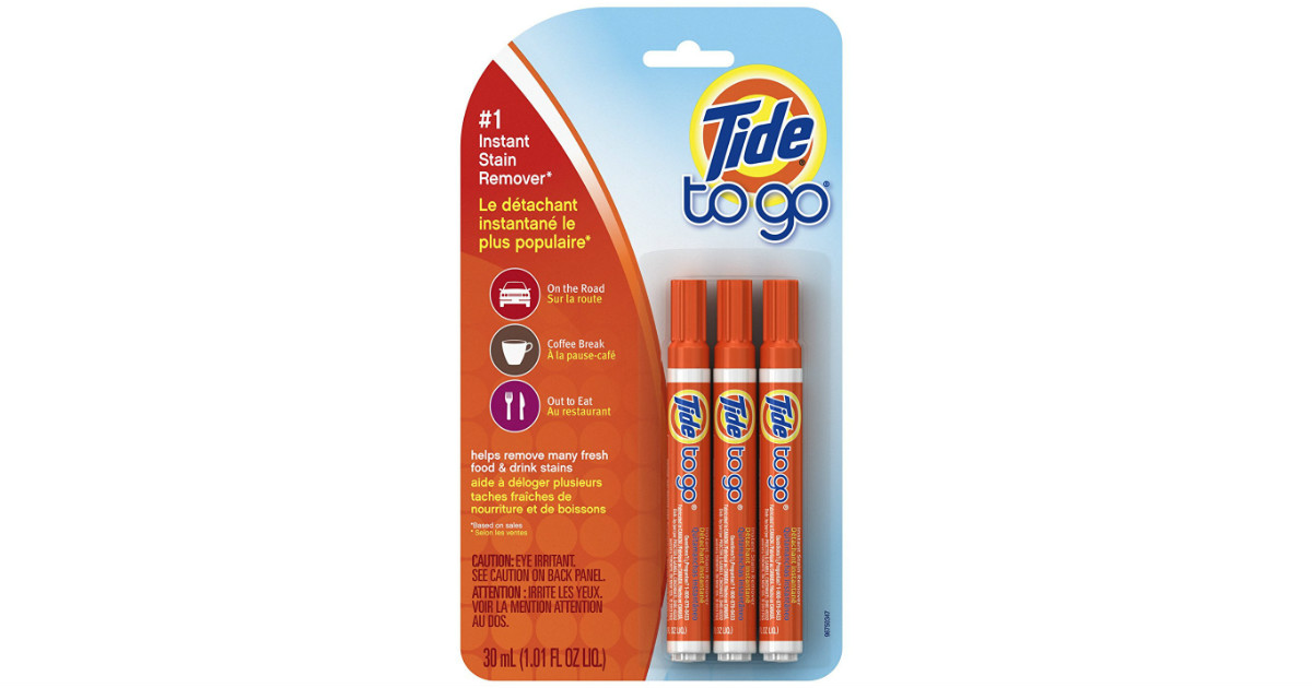 Tide To Go Stain Remover Pen 3 Pack on Sale for 3.94 Shipped Daily